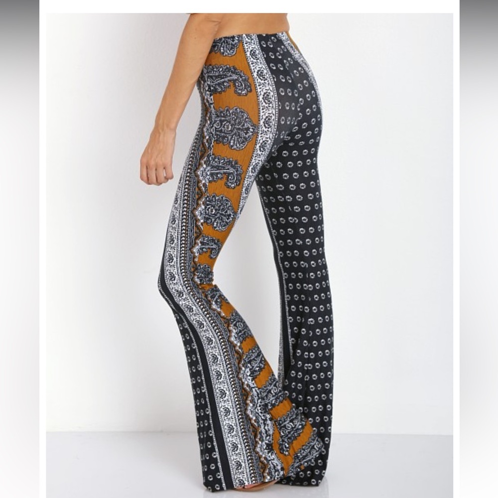 S Novella Royale Janis Bell Bottoms in Navy Daisy - Picture 8 of 10